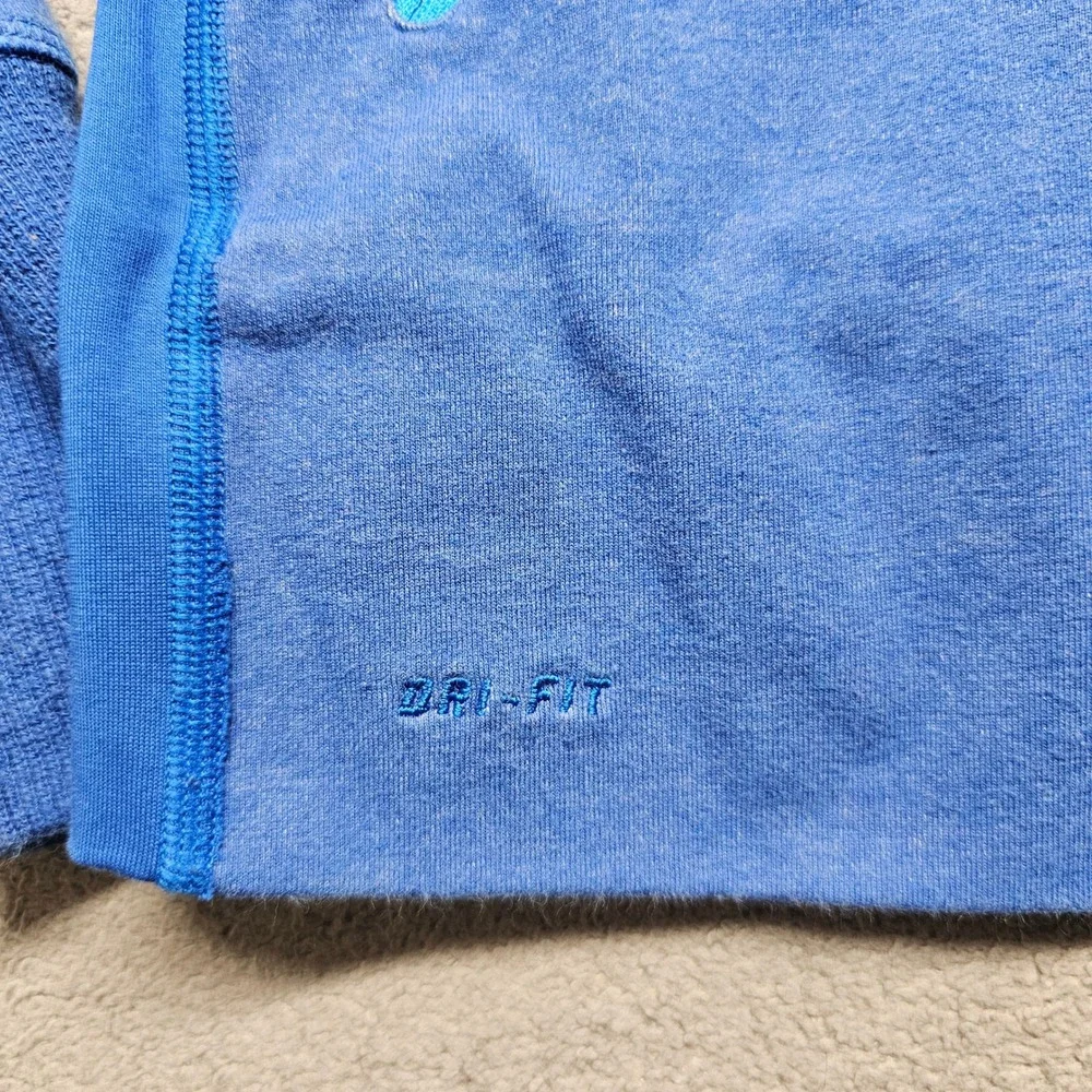 Nike‎ Track Running Jacket Womens L Blue Dri-Fit Athletic Long Sleeve Full Zip